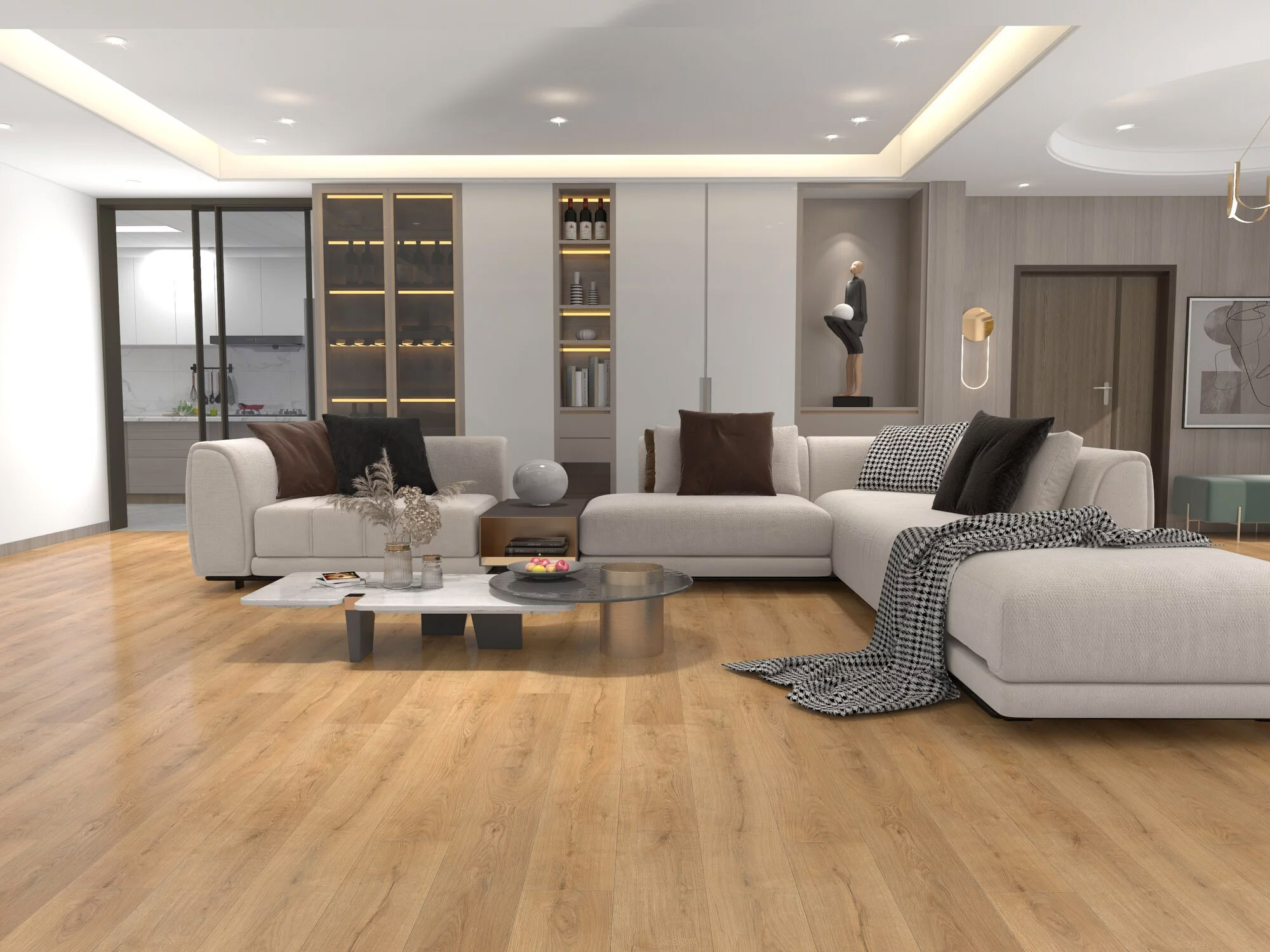 SPC vinil Habita 77 v moderni dnevni sobi