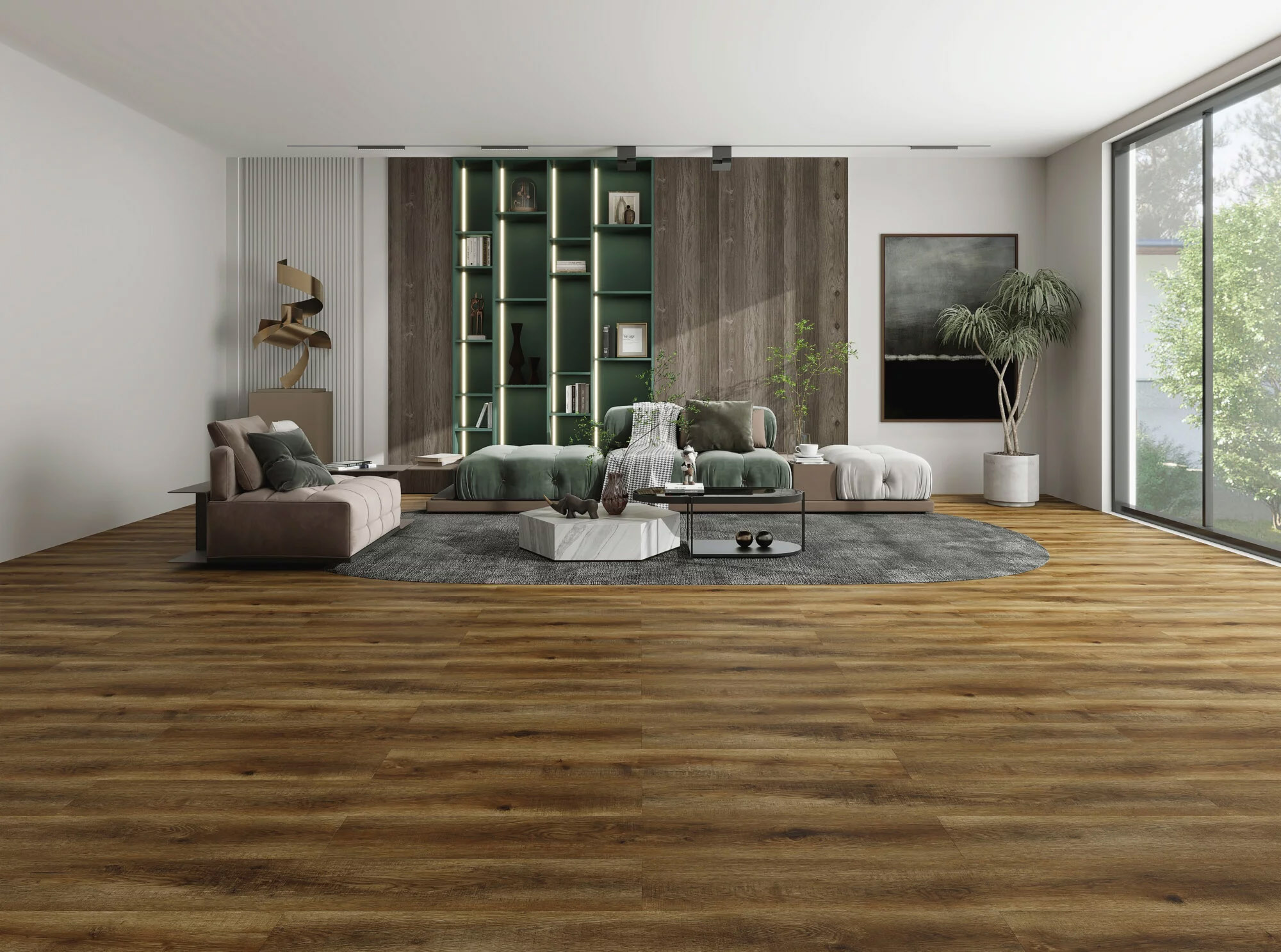 SPC vinil Habita 80 v moderni dnevni sobi