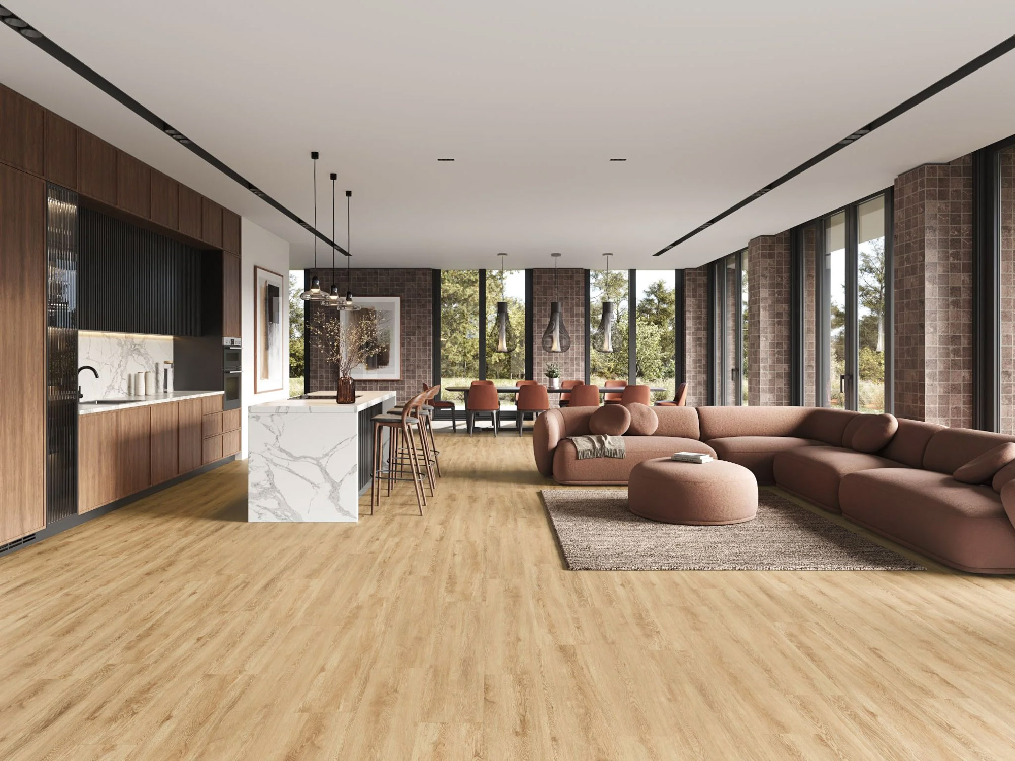 SPC vinil Habita 57 v moderni dnevni sobi