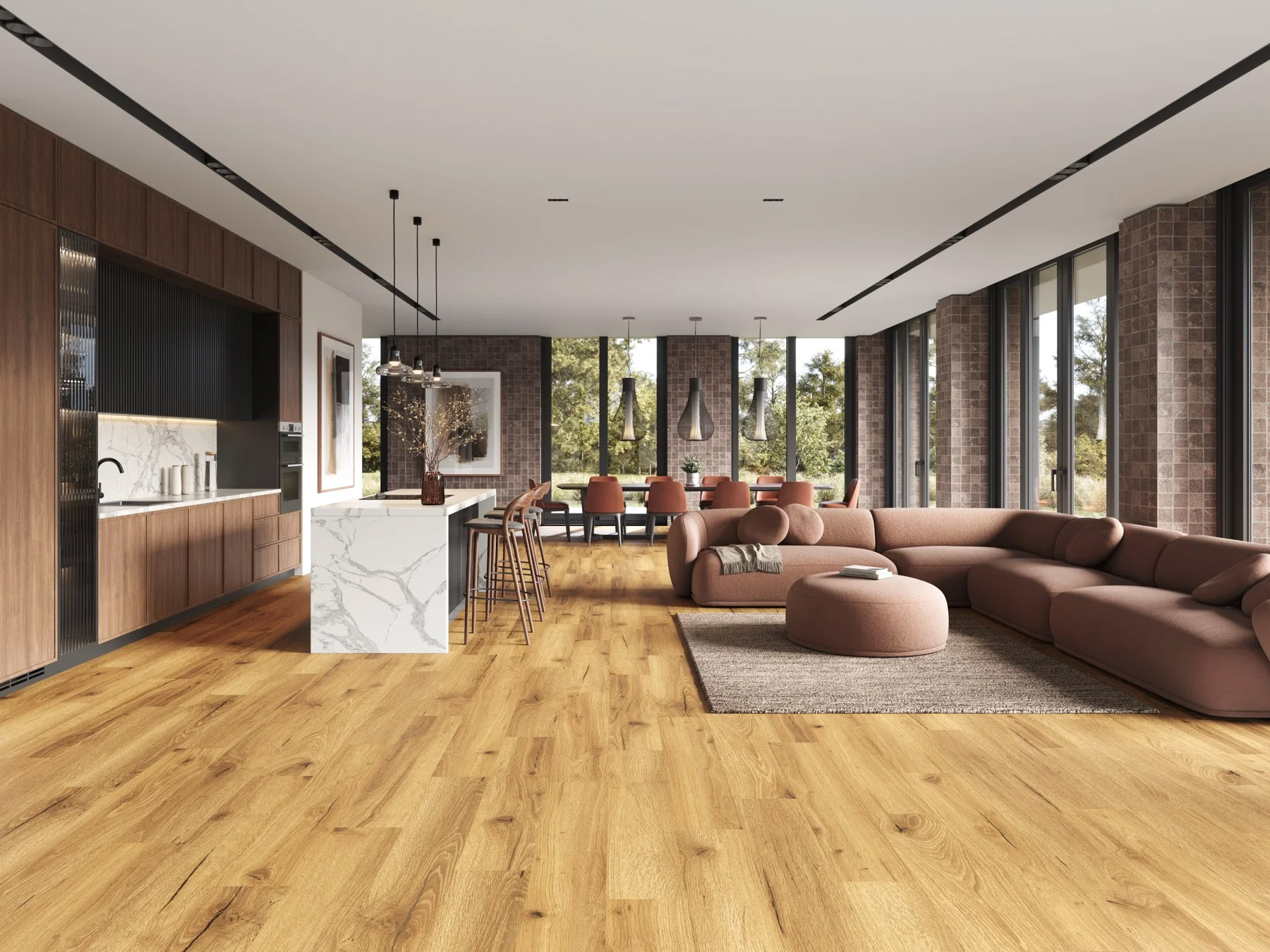 SPC vinil Habita 92 v moderni dnevni sobi